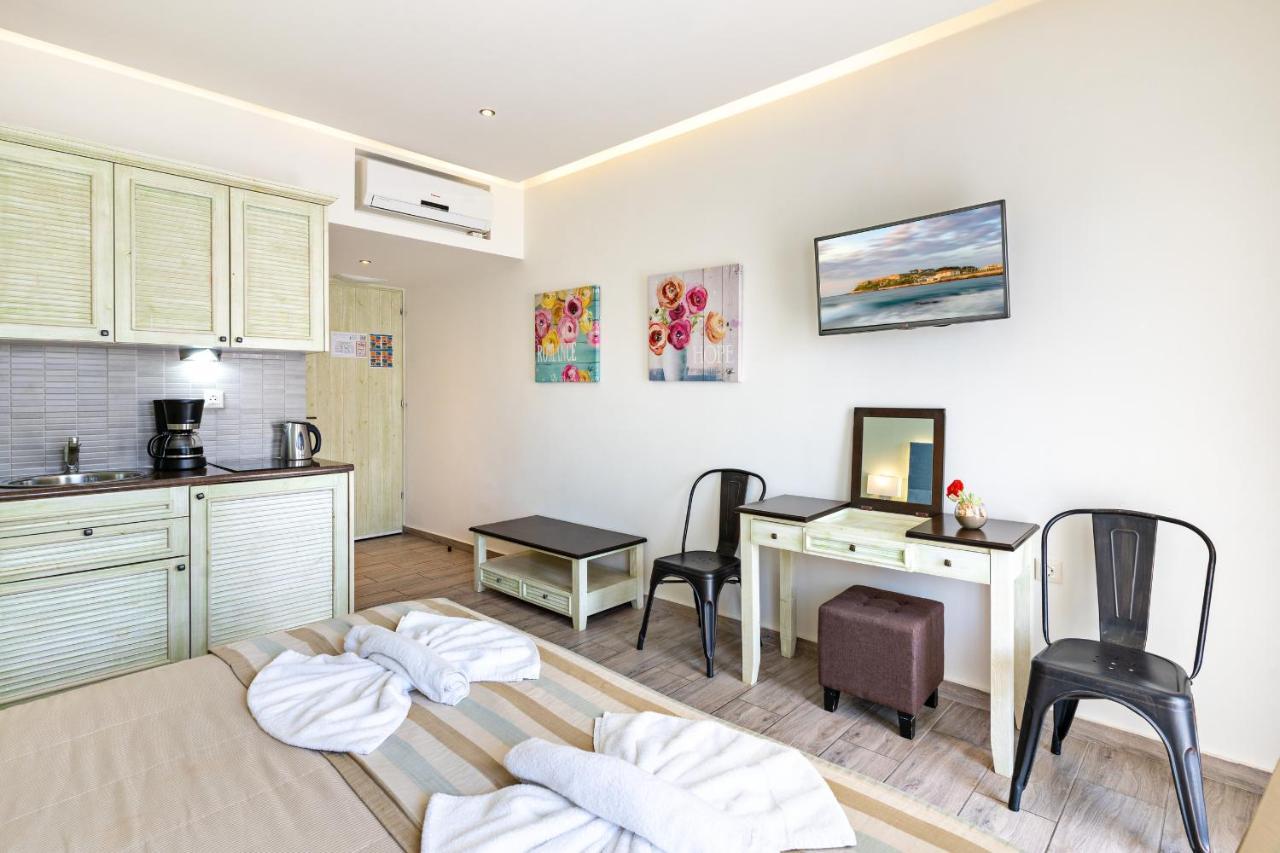 Princess Irini Sea Front Aparthotel Rethymno  ภายนอก รูปภาพ